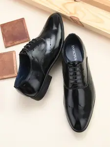 INVICTUS Men Black Solid Formal Derbys