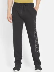Octave Men Black Solid Cotton Track Pants