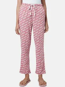 Dreamz by Pantaloons Women Pink Printed Lounge Pants
