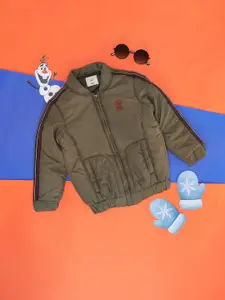 Pantaloons Junior Boys Olive Green Bomber Jacket