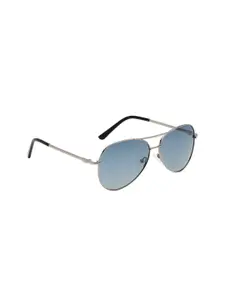 KOSCH ELEMENTE Men Green Lens & Gold-Toned Other Sunglasses with Polarised Lens