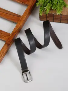 MUTAQINOTI Men Black PU Formal Belt