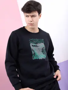 HIGHLANDER Men Black Printed Sweatshirt