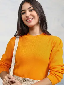 Tokyo Talkies Women Orange Pullover