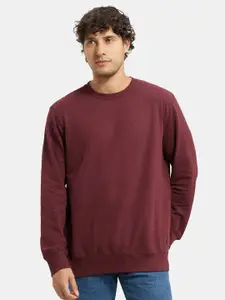 Jockey Combed Cotton French Terry Sweatshirt with Ribbed Cuffs-2716