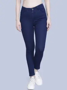 FCK-3 Women Blue Classic High-Rise Stretchable Jeans