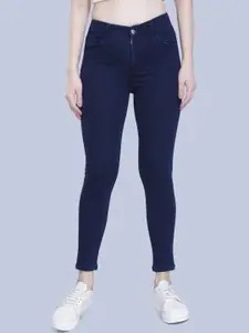 FCK-3 Women Navy Blue Classic High-Rise Stretchable Jeans