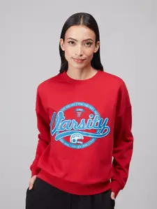 20Dresses Women Red Printed Sweatshirt