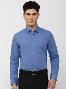 Peter England Men Blue Formal Shirt