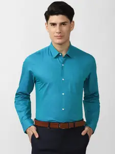 Peter England Men Blue Slim Fit Formal Shirt