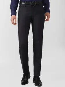 Van Heusen Men Black Slim Fit Formal Trouser