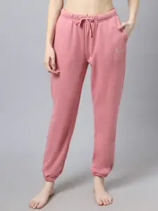 Kanvin Women Pink Solid Joggers