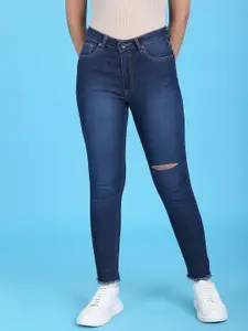 Flying Machine Women Blue Super Skinny Fit High-Rise Stretchable Cotton Jeans