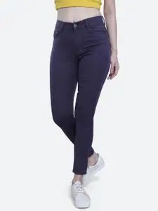 FCK-3 Women Charcoal Frisky Relaxed Fit High-Rise Stretchable Cotton Jeans
