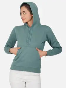 NEU LOOK FASHION Women Green Hooded Pullover