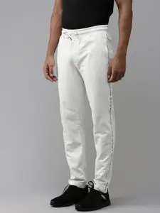 U.S. Polo Assn. Denim Co. Men Solid With Side Taping Detail  Regular Mid Rise Track Pants