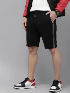 U.S. Polo Assn. Denim Co. U S Polo Assn Denim Co Men Mid Rise Knitted Shorts With Tape Detailing