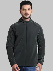 Park Avenue Men Green Solid Padded Jacket