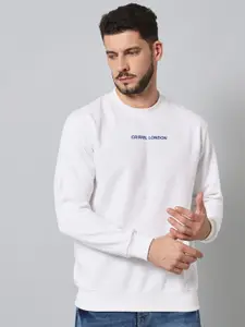 GRIFFEL Men White Sweatshirt