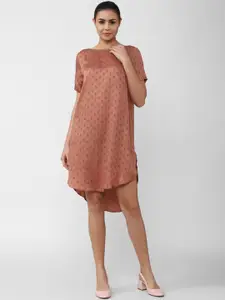 Van Heusen Woman Pink Floral Printed A-Line Dress