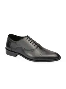 Harrykson London Men Black Leather Lightweight Formal Oxfords Shoes