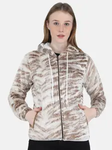 Monte Carlo Monte Carlo Women Beige Hooded Sweatshirt