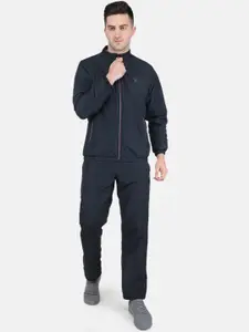 Monte Carlo Men Navy Blue Solid Tracksuits