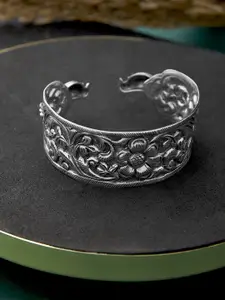 Fabindia Women Silver-Toned Silver Bangle-Style Bracelet