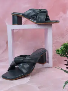 ICONICS Navy Blue Block Heels