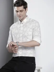 Nautica Slim Fit Floral Printed Casual Shirt