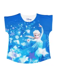 Disney by Wear Your Mind Blue & White Printed T-shirt
