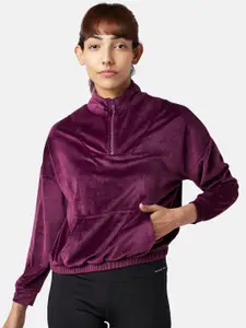 Ajile by Pantaloons Women Purple Solid Sweatshirt
