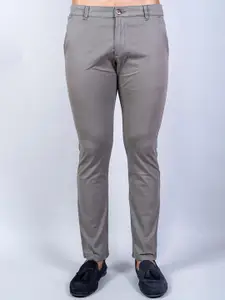 Tistabene Men Grey Relaxed Cotton Chinos Trouser