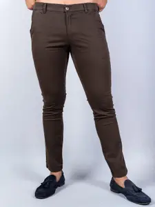Tistabene Men Brown Relaxed Cotton Twill Chinos Trouser