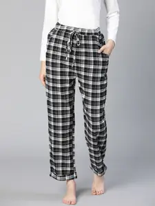 Oxolloxo Women Checked Lounge Pant