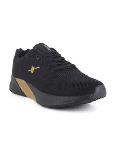 Sparx Men Black & Golden Running Shoes