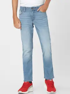 Jack & Jones Junior Boys Blue Straight Fit Heavy Fade Jeans