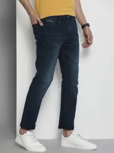 The Indian Garage Co Men Slim Straight Fit Light Fade Jeans