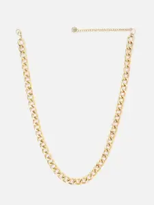 FOREVER 21 Gold-Toned Solid Statement Necklace