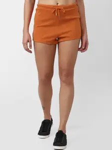 FOREVER 21 Women Orange Solid Shorts