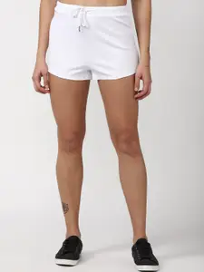 FOREVER 21 Women White Solid Shorts