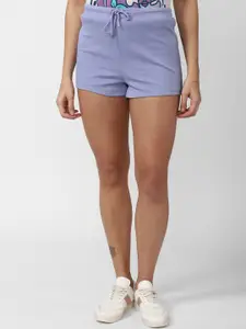 FOREVER 21 Women Lavender Solid Shorts
