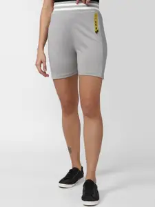 FOREVER 21 Women Grey Slim Fit Sports Shorts