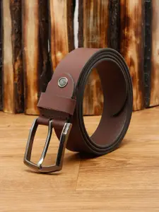Teakwood Leathers Men Brown Solid Leather Belt