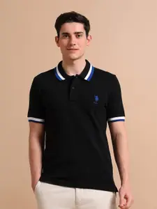 U.S. Polo Assn. Men Pure Cotton Heritage Tipped Polo T-Shirt