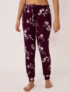 La Vie en Rose Women Purple Printed Lounge Pants