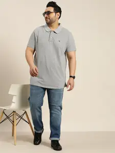 Sztori Men Plus Size Polo Collar T-shirt