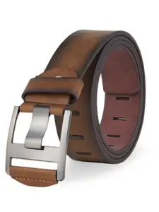 WINSOME DEAL WINSOME DEAL Men Brown Textured Casual Belt