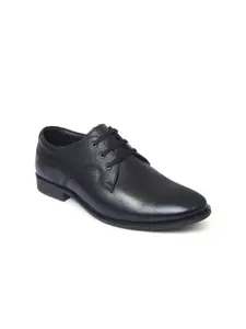 Zoom Shoes Men Black Solid Leather Formal Shoe