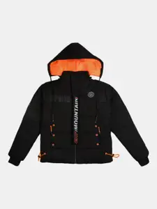 V-Mart Boys Black Outdoor Padded Jacket